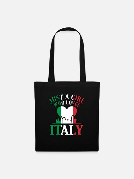 Italian Italy Flag Italia - Tote Bag - black