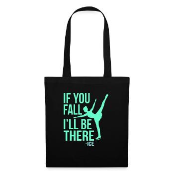 Cadeau de patinage artistique - Sac en tissu - noir - Devant