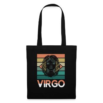 Signe du zodiaque Vierge Astorolgie Horoscope Signe - Sac en tissu - noir - Devant