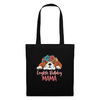 BULLDOG ANGLAIS MAMA - Sac en tissu - noir - Devant