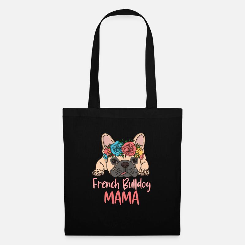 FRENCHIE MAMA - Stoffbeutel - Schwarz
