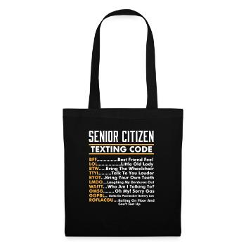 Funny Old People I Elderly I Senior Citizen - Stoffbeutel - Schwarz - Vorne