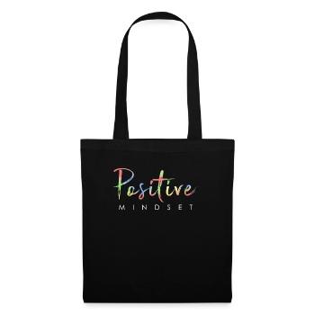 Positive mindset - Stay positive - Tote Bag - black - Front