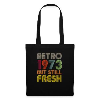 Born in 1973 Birthday Retro Gift - Tote Bag - black - Front