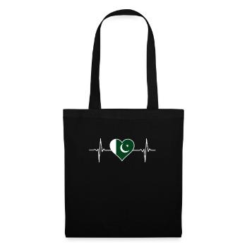 Pakistan Heartbeat - Tote Bag - black - Front