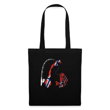 Norvège Fishing Tour Pêche - Sac en tissu - noir - Devant