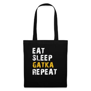 manger dormir Gatka - Sac en tissu - noir - Devant