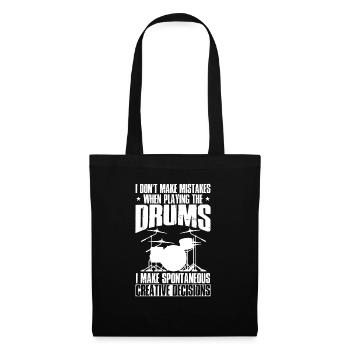 Cool drums musician drummer gift - Tote Bag - black - Front