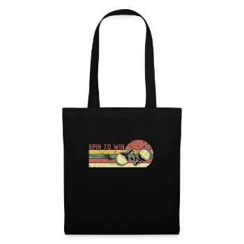 Spin to Win. Table Tennis, Ping Pong - Tote Bag - black - Front
