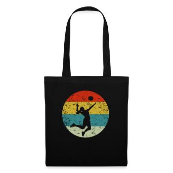 volley-ball - Sac en tissu - noir - Devant