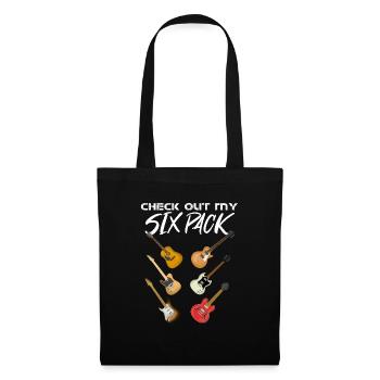 Guitare - Sac en tissu - noir - Devant