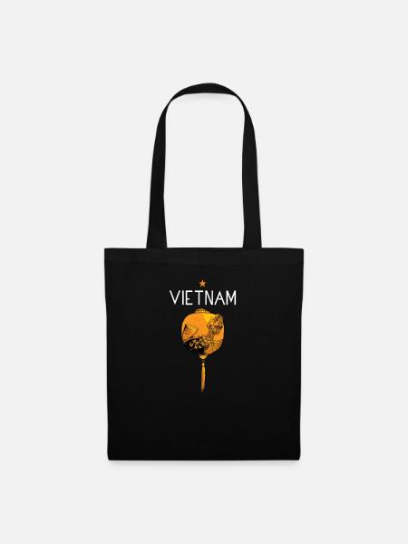 Vietnam I Hanoi Scooter Pho Bo Motif de voyage pour - Sac en tissu - noir