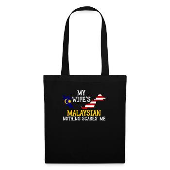Nothing Scares Me Malaysian Wife Malaysia - Tote Bag - black - Front