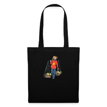 Vietnam I Hanoi Scooter Pho Bo motif de voyage pour - Sac en tissu - noir - Devant