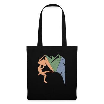 Vintage Climber Bouldering Retro Birthday Rock - Tote Bag - black - Front