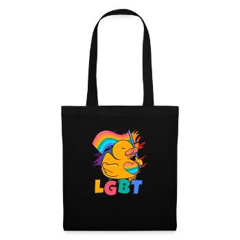 LGBT Bath Duckie Gay Pride Human Rights Lesbian Ru - Stoffbeutel - Schwarz - Vorne
