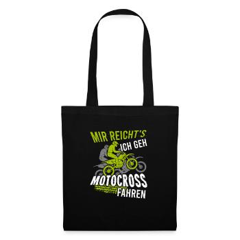 Mir Reichts Ich Geh Motocross Fahren - Stoffbeutel - Schwarz - Vorne