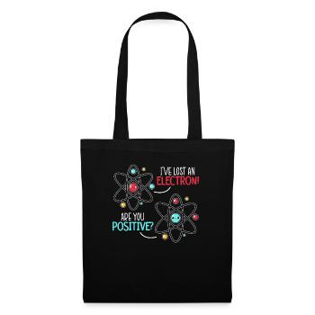 J’ai perdu un électron Êtes-vous une science positive - Sac en tissu - noir - Devant
