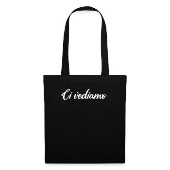 Italie - Sac en tissu - noir - Devant