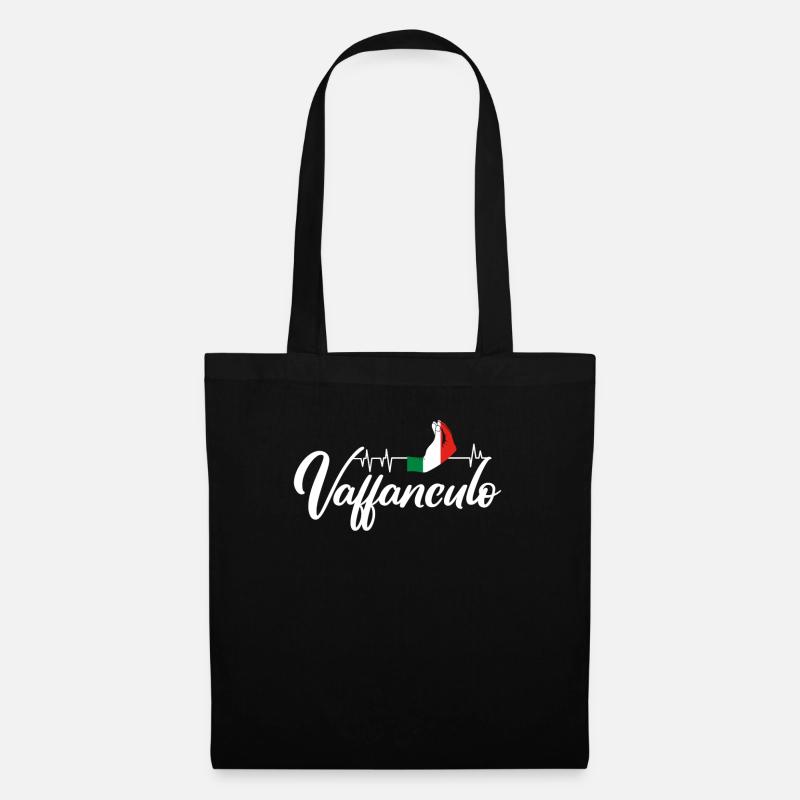 Vaffanculo Heartbeat - Tote Bag - black