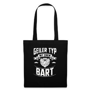 Bart - Stoffbeutel - Schwarz - Vorne