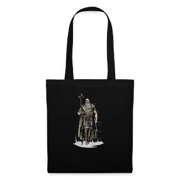 Druide I Celtes & Vikings Motif nordique pour - Sac en tissu - noir - Devant