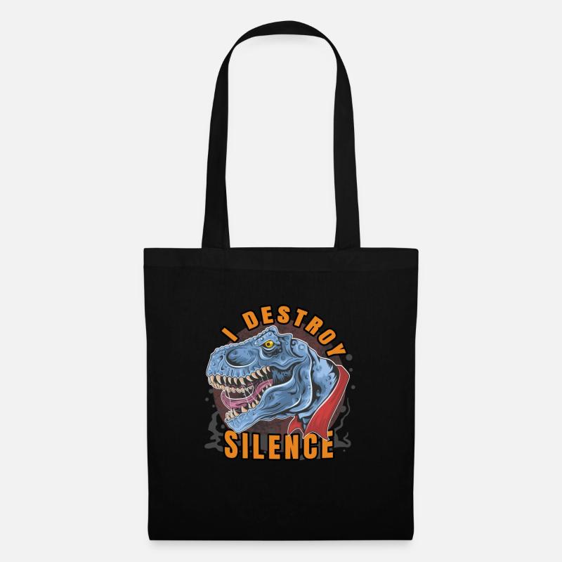 I Destroy Silence. Ich Zerstöre Stille und Ruhe. - Stoffbeutel - Schwarz