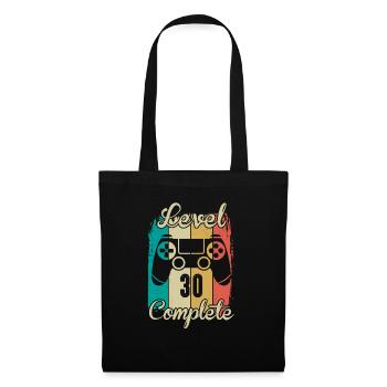 30th Birthday Shirt Gamer Level 30 Complete - Tote Bag - black - Front