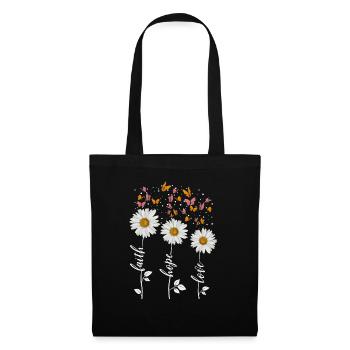 faith hope love - Tote Bag - black - Front
