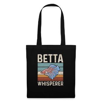 Betta Whisperer Angebot für einen - Stoffbeutel - Schwarz - Vorne