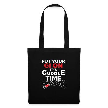 Mettez votre Gi on It’s Cuddle Time BJJ MMA Jujitsu Ji - Sac en tissu - noir - Devant