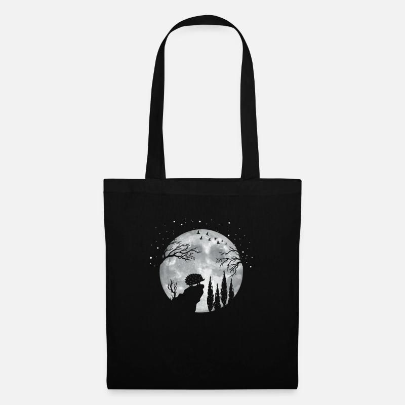 Hérisson - Sac en tissu - noir