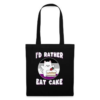 Asexualité - Chat pour asexuels - Sac en tissu - noir - Devant