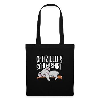 Koala - Stoffbeutel - Schwarz - Vorne
