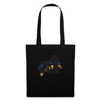 Free Ukraine Freedom for Ukraine Blue Yellow - Tote Bag - black - Front