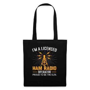 Je suis un opérateur de radioamateur agréé fier d’être le - Sac en tissu - noir - Devant