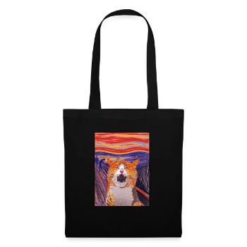 Le chat cri Edvard Expressionnisme Munch - Sac en tissu - noir - Devant