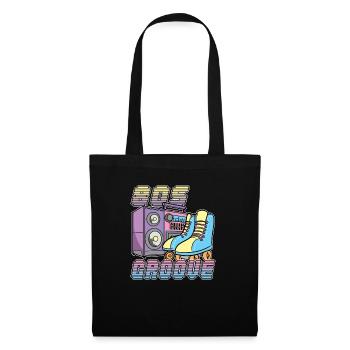 80s Groove Rollerdisco Rollerskates 80s Retro - Tote Bag - black - Front
