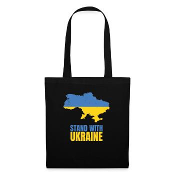 Stand avec Ukraine Vintage Ukraine Flag - Sac en tissu - noir - Devant