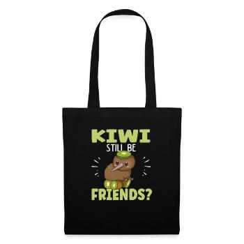 Kiwi still be friends Pun for a Kiwi Birdwatcher - Stoffbeutel - Schwarz - Vorne