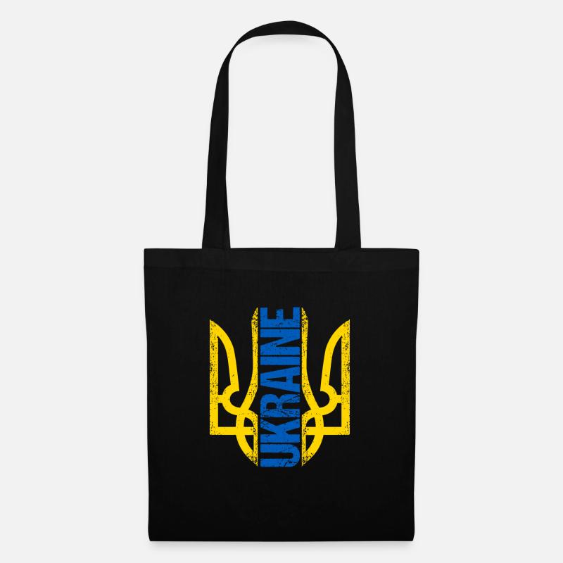 Ukraine Leute Geschenke - Stoffbeutel - Schwarz