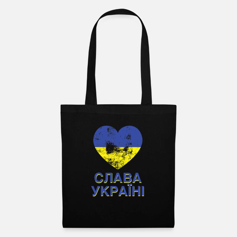 Ruhm der Ukraine слава україні - Stoffbeutel - Schwarz