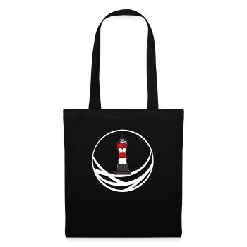 Lighthouse red sand Wangerooge - Tote Bag - black - Front
