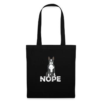 Boston Terrier - Sac en tissu - noir - Devant