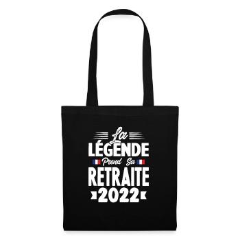 La Légende Prend Sa Retraite 2022 - Sac en tissu - noir - Devant