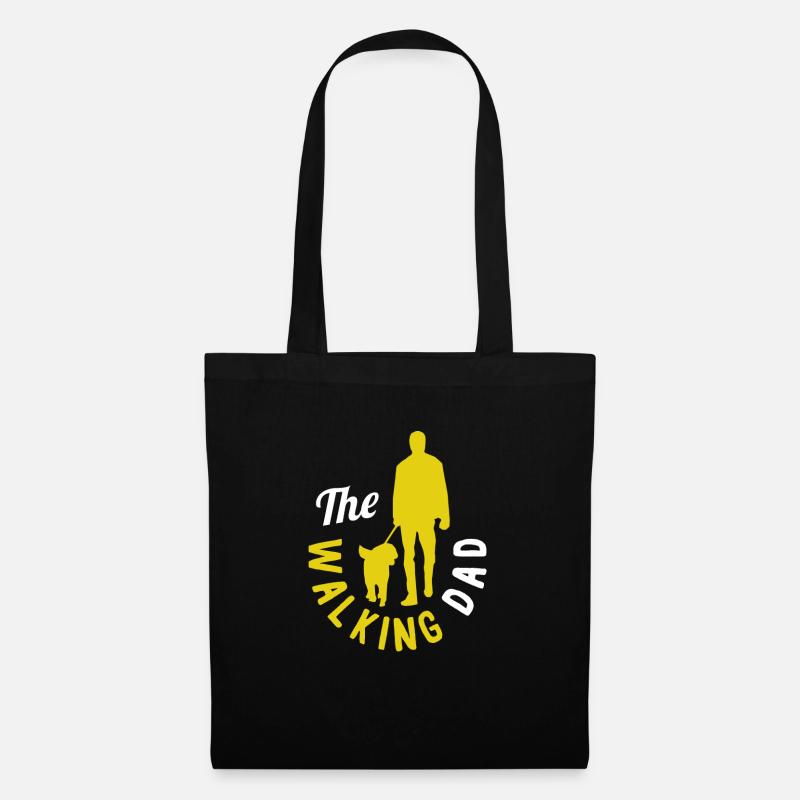 The walking dad - Stoffbeutel - Schwarz