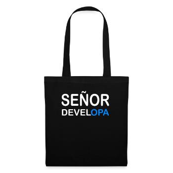 Señor Developa - Stoffbeutel - Schwarz - Vorne