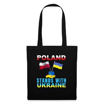 Ukraine Pologne - Sac en tissu - noir - Devant
