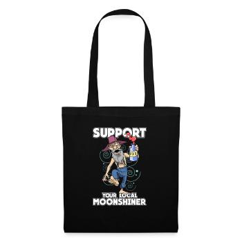 Hinterwäldler Support Your Local Moonshiner - Tote Bag - black - Front