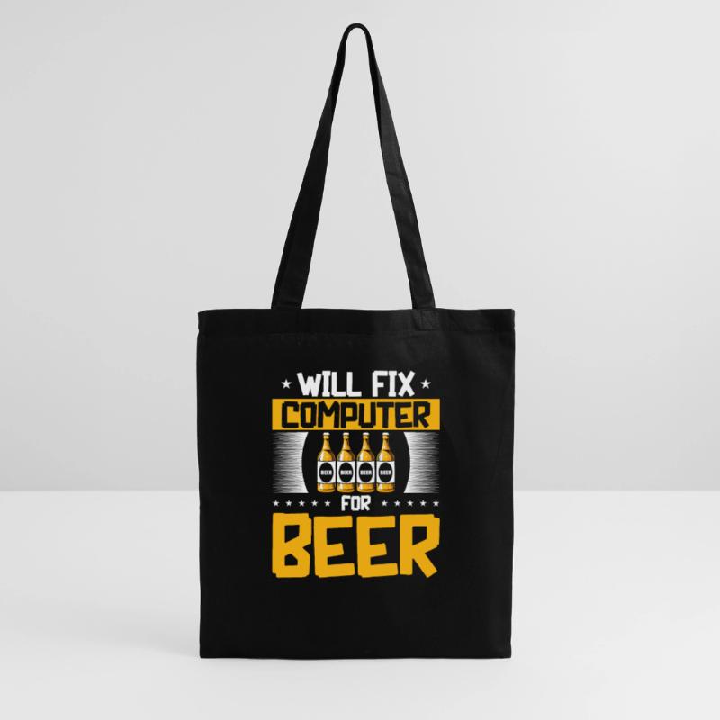 Will Fix Computer Beer Programmierer IT Support Stoffbeutel